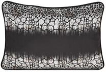 Dekoratyvinės pagalvėlės užvalkalas Ewa Minge Eva 17, sidabro/juoda, 45 cm x 30 cm