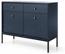 Komoda Mark Mono, mėlyna, 104 cm x 39 cm x 83 cm