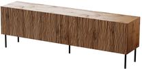 TV staliukas Cama Meble Jungle, ąžuolo/juoda, 190 cm x 40 cm x 59.5 cm