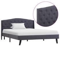 Lova pusantros vietos VLX, 120 x 200 cm, tamsiai pilka, be čiužinio, su grotelėmis