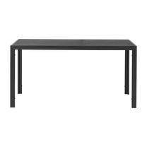 Lauko stalas, juodas, 150 cm x 90 cm x 74 cm