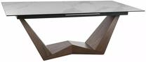 Valgomojo stalas išskleidžiamas Bonucci Statuario Venato, riešuto, 200 - 250 cm x 98 cm x 76 cm