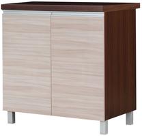 Apatinė virtuvinė spintelė Bodzio Sandi KS80D-LA/P/OR, ruda/smėlio, 60 cm x 80 cm x 86 cm