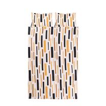 Patalynės užvalkalų komplektas Okko CD018, rudas/baltas, 200 x 220 cm