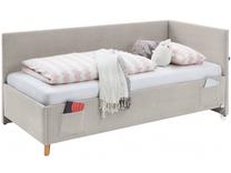 Lova viengulė Cool, 120 x 200 cm, smėlio, be čiužinio, su grotelėmis