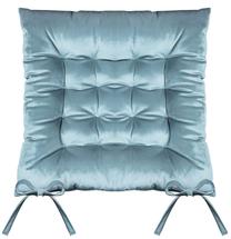 Kėdžių pagalvėlė Velvet SIA-14, žydra, 40 cm x 40 cm