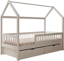 Vaikiška lova viengulė ADRK Galicja House, balta, 80 x 180 cm, su patalynės dėže, su čiužiniu