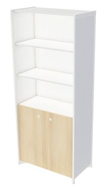 Lentyna Kalune Design STK-CAB-A001361, balta, 44 cm x 81.3 cm x 186.4 cm