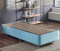 Lovos rėmas viengulė Kalune Design Cozy, 90 x 190 cm, žydra, be čiužinio