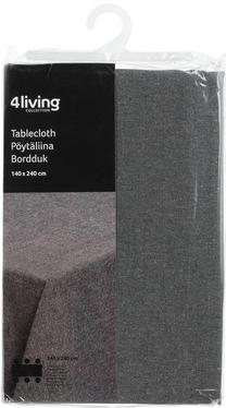 Staltiesė stačiakampė 4Living Palermo, tamsiai pilka, 240 x 140 cm