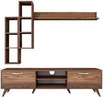 Svetainės baldų komplektas Kalune Design M16, vidaus, riešuto