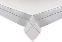 Staltiesė stačiakampė OAB5, balta/sidabro, 130 x 180 cm