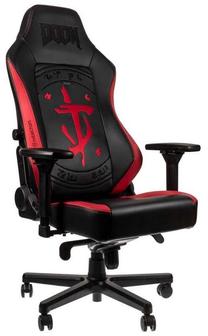 Žaidimų kėdė Noblechairs HERO DOOM Edition, juoda/raudona