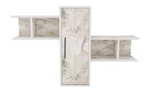 Sieninė lentyna Kalune Design Olida 322RTC1704, balta, 35 cm x 118.6 cm x 51.8 cm