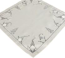 Kalėdinė staltiesė kvadratinė OS-291-A, balta/pilka, 85 x 85 cm