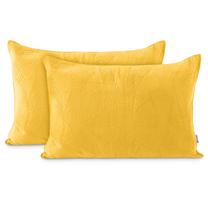 Dekoratyvinės pagalvėlės užvalkalas AmeliaHome Palsha Gold, geltona, 70 cm x 50 cm, 2 vnt.