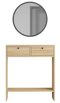 Konsolinis staliukas Kalune Design LR1 KE, ąžuolo, 24.2 cm x 80.4 cm x 90 cm