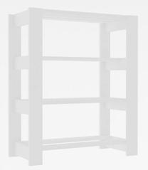 Batų lentyna Kalune Design DUPLO®, balta, 69.8 cm x 33.6 cm x 90 cm