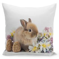 Dekoratyvinės pagalvėlės užvalkalas JMW-006, ruda/balta, 40 cm x 40 cm