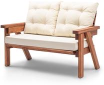 Lauko sofa Kalune Design Abant, rusva, 80 cm x 131 cm x 88 cm