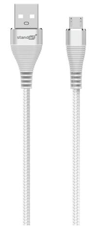 Laidas Standart GT-RH014, Micro USB, 120 cm, sidabro