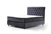 Lova dvigulė Kalune Design Sonata, 140 x 200 cm, antracito, su čiužiniu, su grotelėmis