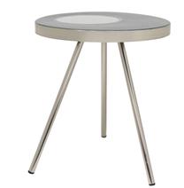 Žurnalinis staliukas Kayoom Morrison 2025, sidabro/tamsiai mėlyna, 41 cm x 41 cm x 47 cm