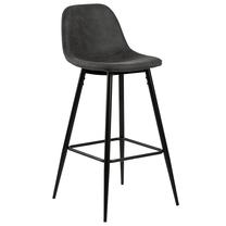 Baro kėdė, antracito/juoda, 51 cm x 46.6 cm x 101 cm