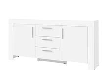 Komoda ADRK Cesiro 3SZ2D, balta, 170 cm x 42 cm x 85 cm