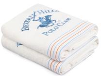 Vonios rankšluosčių rinkinys Beverly Hills Polo Club Hand Towel Set 405, baltas, 90 cm x 50 cm, 2 vnt.