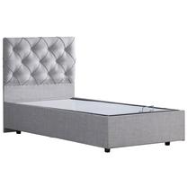 Lova viengulė Kalune Design Eylul, 90 x 190 cm, šviesiai pilka, be čiužinio, su grotelėmis