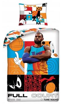 Vaikiškas patalynės užvalkalų komplektas Space Jam SJ-2634BL, įvairių spalvų, 140 x 200 cm