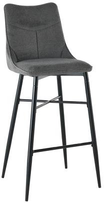 Baro kėdė Home4you Oasis, matinė, pilka, 51 cm x 42 cm x 97 cm