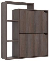 Batų dėžė VLX 338149, ruda/pilka, 79.5 cm x 24 cm x 90.5 cm