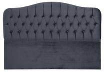 Lovos galvūgalis Kalune Design Vassi, 160 cm x 6 cm, 125 cm, antracito