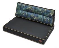 Lauko baldų pagalvių rinkinys Hobbygarden Karol Oxford ZKJTRA12, mėlyna/juoda/žalia, 40 x 120 cm