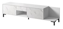 TV staliukas Cama Meble Marmo 2D1S1K, baltas, 195 cm x 40 cm x 47.5 cm