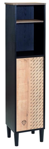 Pastatoma lentyna Kalune Design Black 813CLK3601, įvairių spalvų, 29.5 cm x 34 cm x 146 cm