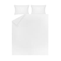 Patalynės užvalkalų komplektas Domoletti Striped White, baltas, 200 x 220 cm