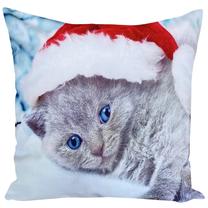 Dekoratyvinės pagalvėlės užvalkalas JCLA-18, raudona/pilka, 40 cm x 40 cm