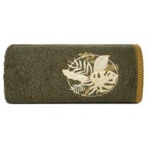 Vonios rankšluostis Palms 02, alyvuogių žalia, 140 cm x 70 cm