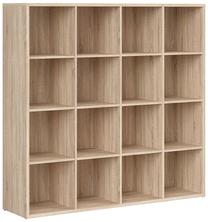 Pastatoma lentyna Nepo Plus Bookshelf, ąžuolo, 151 cm x 38.5 cm x 146.5 cm