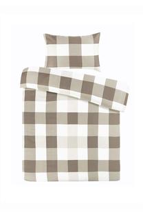 Patalynės užvalkalų komplektas Kenda Sand Nevada 125, balta/ruda/smėlio, 135 x 200 cm