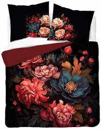 Patalynės užvalkalų komplektas Detexpol Holland 5116A, mėlynas/juodas/raudonas, 200 x 220 cm