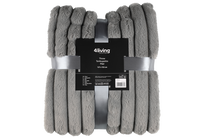 Pledas 4Living Mimosa 620862, pilkas, 127 cm x 152 cm