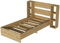 Lova viengulė Kalune Design Smart, 90 x 190 cm, ąžuolo, be čiužinio