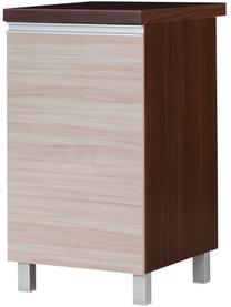 Apatinė virtuvinė spintelė Bodzio Sandi KS45DP-LA/P/OR, riešuto/smėlio, 60 cm x 45 cm x 86 cm