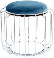 Taburetė Kayoom Comfortable 110, mėlynas/sidabro, 50 cm x 50 cm x 45 cm
