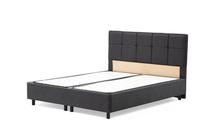 Lova viengulė Kalune Design Vitalia, 90 x 190 cm, antracito, be čiužinio, su grotelėmis