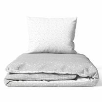 Patalynės užvalkalų komplektas Ankras Constellation, baltas/pilkas, 100 x 135 cm